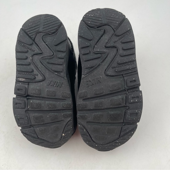 Nike Infant Air Max 90 LTR Triple Black Casual Athletic Shoes - Size 7 C - Picture 8 of 11